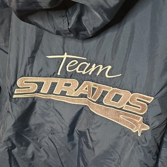 Vintage Team Stratos Blue and Gray Jacket Size Xl Bass Fishing, Fisherman - Picture 2 of 5